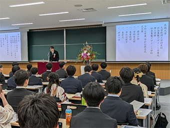 学位記授与式(2025.3.17)のようす