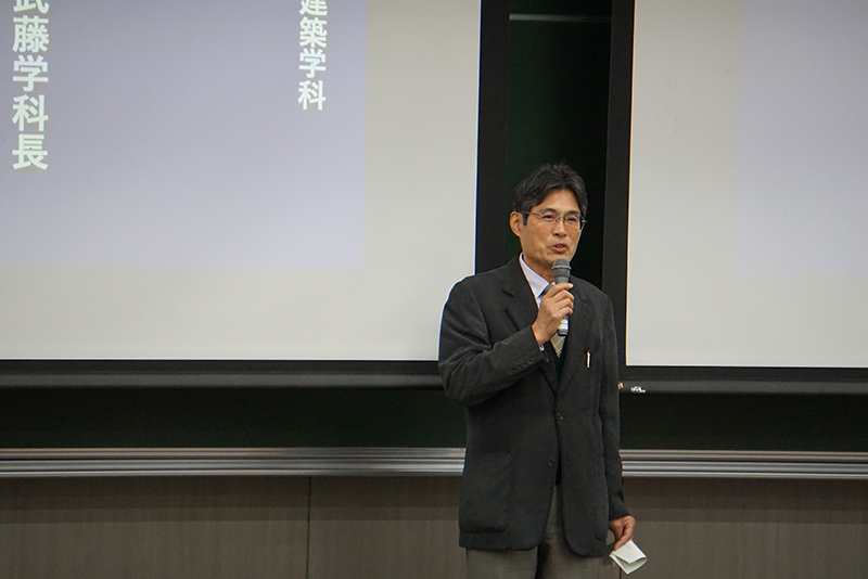 武藤学科長 祝辞