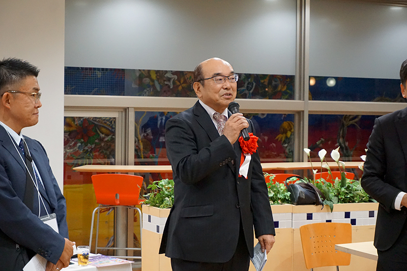 常田理工同窓会長乾杯